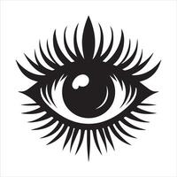 Eye Icon illustration Design for web, isolated on white background vector