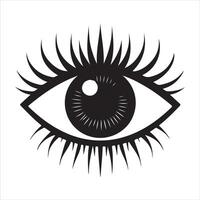 ojo icono ilustración diseño para web, aislado en blanco antecedentes vector