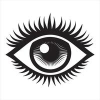 Eye Icon illustration Design for web, isolated on white background vector