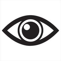 ojo icono ilustración diseño para web, aislado en blanco antecedentes vector