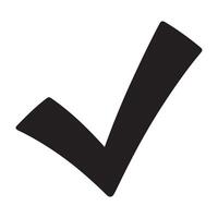 Check mark icon. Checkmark Illustration. green checkmark isolated on white background. Correct vote choise isolated symbol vector