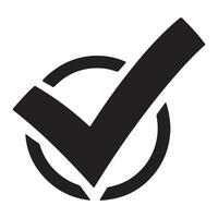 Check mark icon. Checkmark Illustration. green checkmark isolated on white background. Correct vote choise isolated symbol vector