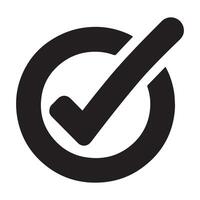 Check mark icon. Checkmark Illustration. green checkmark isolated on white background. Correct vote choise isolated symbol vector