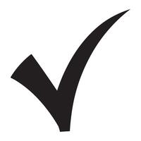 Check mark icon. Checkmark Illustration. green checkmark isolated on white background. Correct vote choise isolated symbol vector