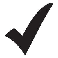 Check mark icon. Checkmark Illustration. green checkmark isolated on white background. Correct vote choise isolated symbol vector
