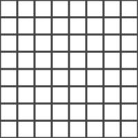 White squares with a black outline or grid background form a seamless geometric pattern. vector