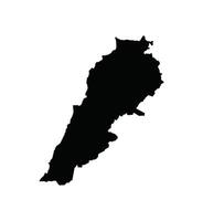 Map of Lebanon. Lebanon Map on white background. vector