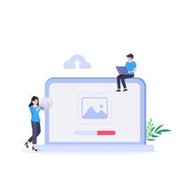 Illustration graphic image upload vector