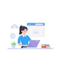 Illustration graphic image upload vector