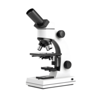 3D rendering of microscope isolated on transparent background png