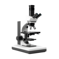 3D rendering of microscope isolated on transparent background png