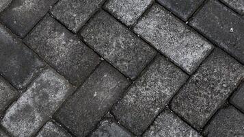 Outdoor gray paving blocks stone texture photo