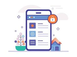 Illustration Mobile Wireframe Idea with Minimalist Design Showcasing Various UI Elements vector
