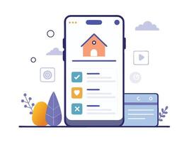 Illustration Mobile Wireframe Idea with Minimalist Design Showcasing Various UI Elements vector