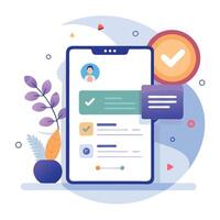 Illustration welcome message of Mobile wireframe idea with Showcasing various UI elements vector
