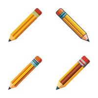 Vibrant Pencil Collection for Children vector
