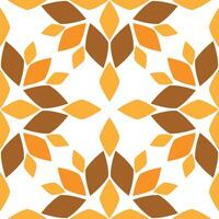 Seamless pattern with abstract flowers vector