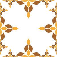 floral frame with floral element design vector