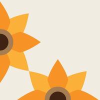 soft color floral frame corner design vector