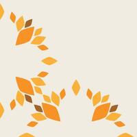 soft color floral frame corner design vector