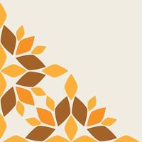 soft color floral frame corner design vector