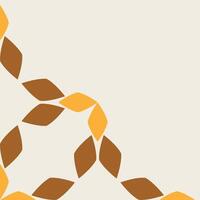 soft color floral frame corner design vector