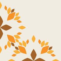 soft color floral frame corner design vector