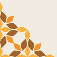 soft color floral frame corner design vector