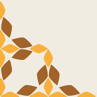 soft color floral frame corner design vector