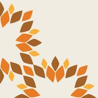 soft color floral frame corner design vector