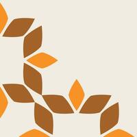 soft color floral frame corner design vector