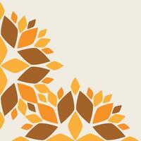 soft color floral frame corner design vector