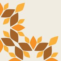 soft color floral frame corner design vector