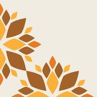 soft color floral frame corner design vector