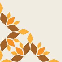 soft color floral frame corner design vector