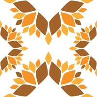 Seamless pattern with abstract flowers vector