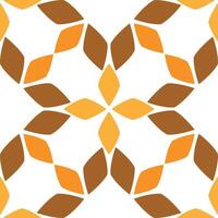Seamless pattern with abstract flowers vector