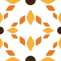 Seamless pattern with abstract flowers vector
