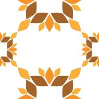 Seamless pattern with abstract flowers vector