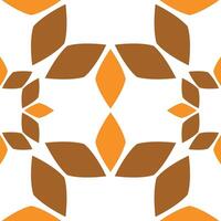 Seamless pattern with abstract flowers vector