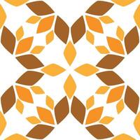 Seamless pattern with abstract flowers vector