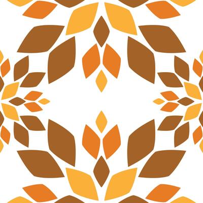 Seamless pattern with abstract flowers