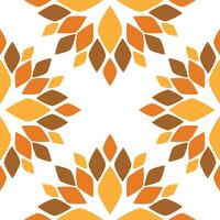 Seamless pattern with abstract flowers vector