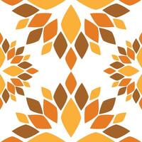 Seamless pattern with abstract flowers vector