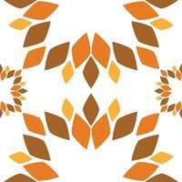 Seamless pattern with abstract flowers vector
