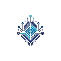 Creative and Elegant Minimalistic Logo Design for Technology and Software Company vector