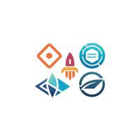 Creative and Elegant Minimalistic Logo Design for Technology and Software Company vector