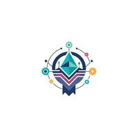 Creative and Elegant Minimalistic Logo Design for Technology and Software Company vector