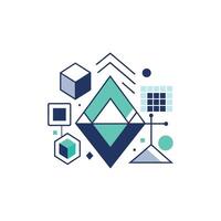 Creative and Elegant Minimalistic Logo Design for Technology and Software Company vector