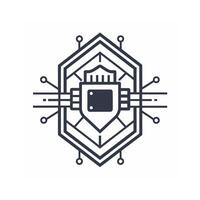 Creative and Elegant Minimalistic Logo Design for Technology and Software Company vector